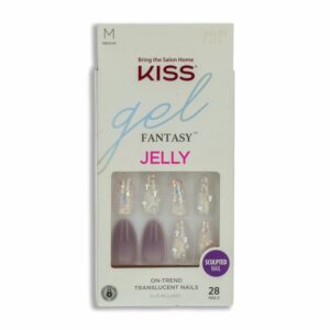Uñas Postizas Medinas Gel Fantasy Jelly KISS X 28 Uds