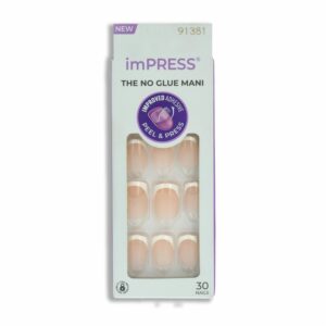 Uñas Press On Francés Clásico IMPRESS X 30 Uds