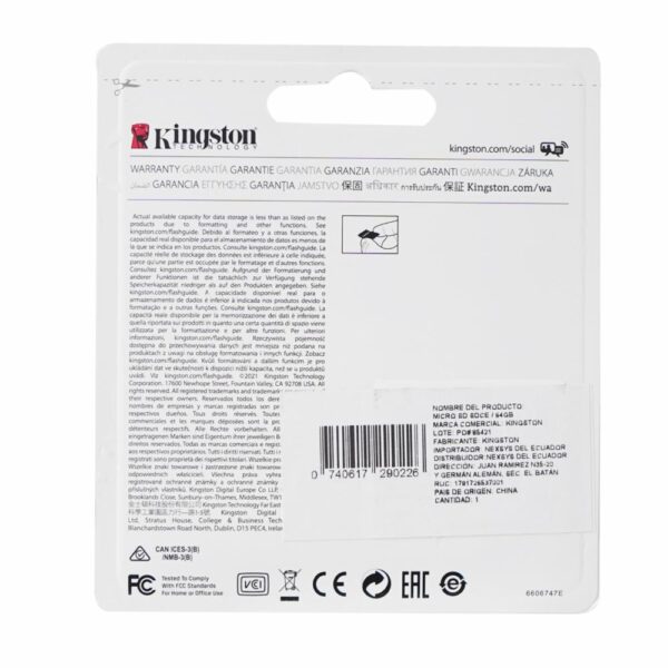 Micro SD High Endurance KINGSTON 64 Gb - Imagen 2