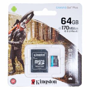 Micro SD Con Adaptador Canvas Go Plus KINGSTON 64 Gb