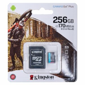 Micro SD Con Adaptador Canvas Go Plus KINGSTON 256 Gb