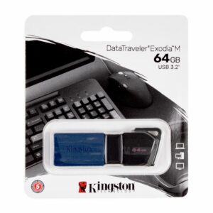 Memoria Flash USB 3.2 Gen 1 Black KINGSTON 64 Gb