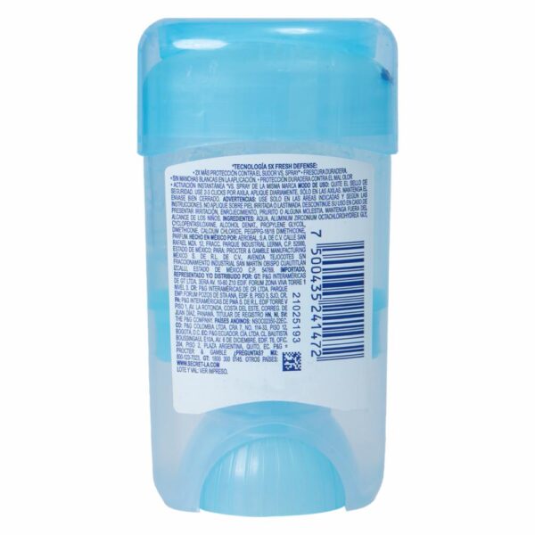 Desodorante En Gel Fresh Defense Waterlily SECRET 45 G - Imagen 2