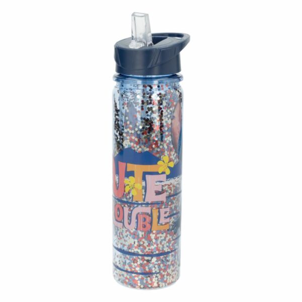 Botella Tomatodo Doble Pared Con Brillos Stitch DISNEY 600 Ml - Imagen 2