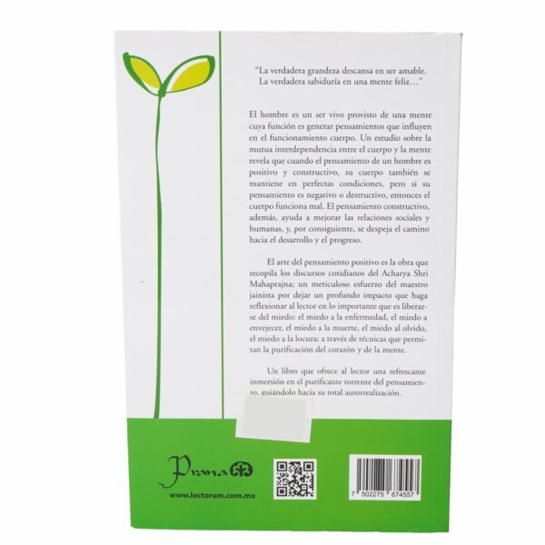 Libro El Arte Del Pensamiento Positivo PRANA 335 Páginas - Imagen 2