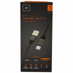 Cable USB-A a USB-C Ultra Rápida STF 1 Metro