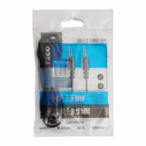 Cable De Audio De 3.5 Mm T2GO Negro