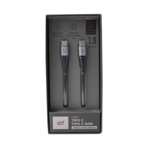 Cable 60W USB-C A USB-C STF 1,8 Metros