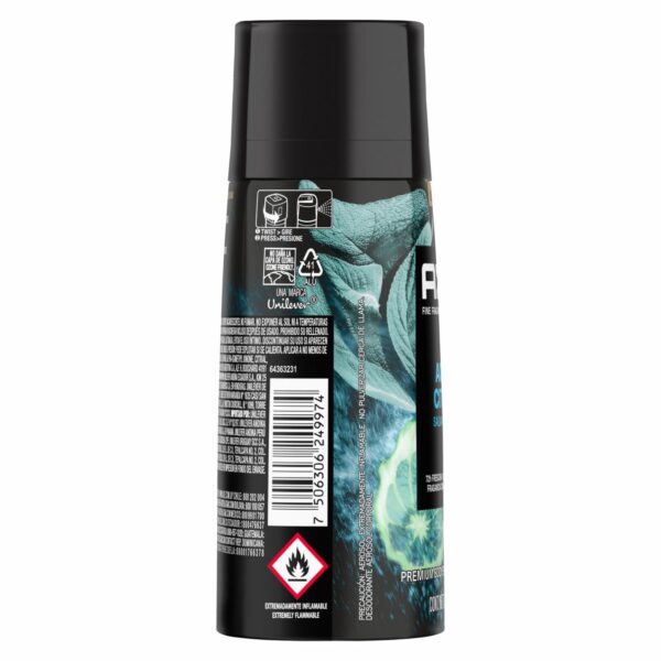 Body Spray Para Caballero Aqua Citrus AXE 150 Ml - Imagen 3