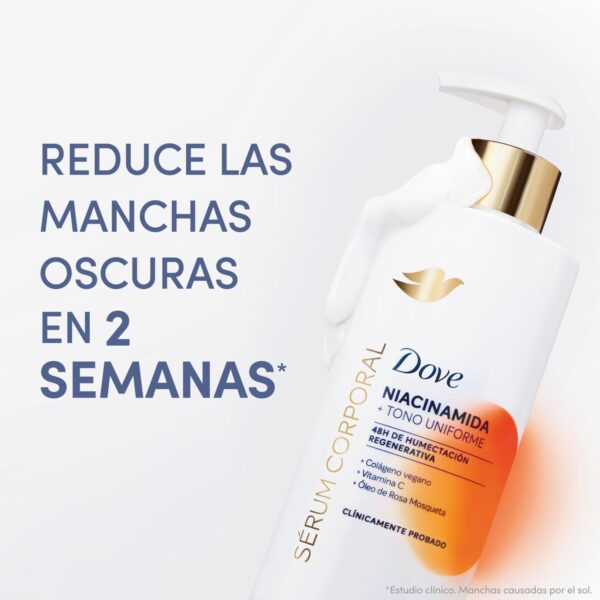 Serum Corporal Niacinamida Tono Uniforme DOVE 400 Ml - Imagen 3