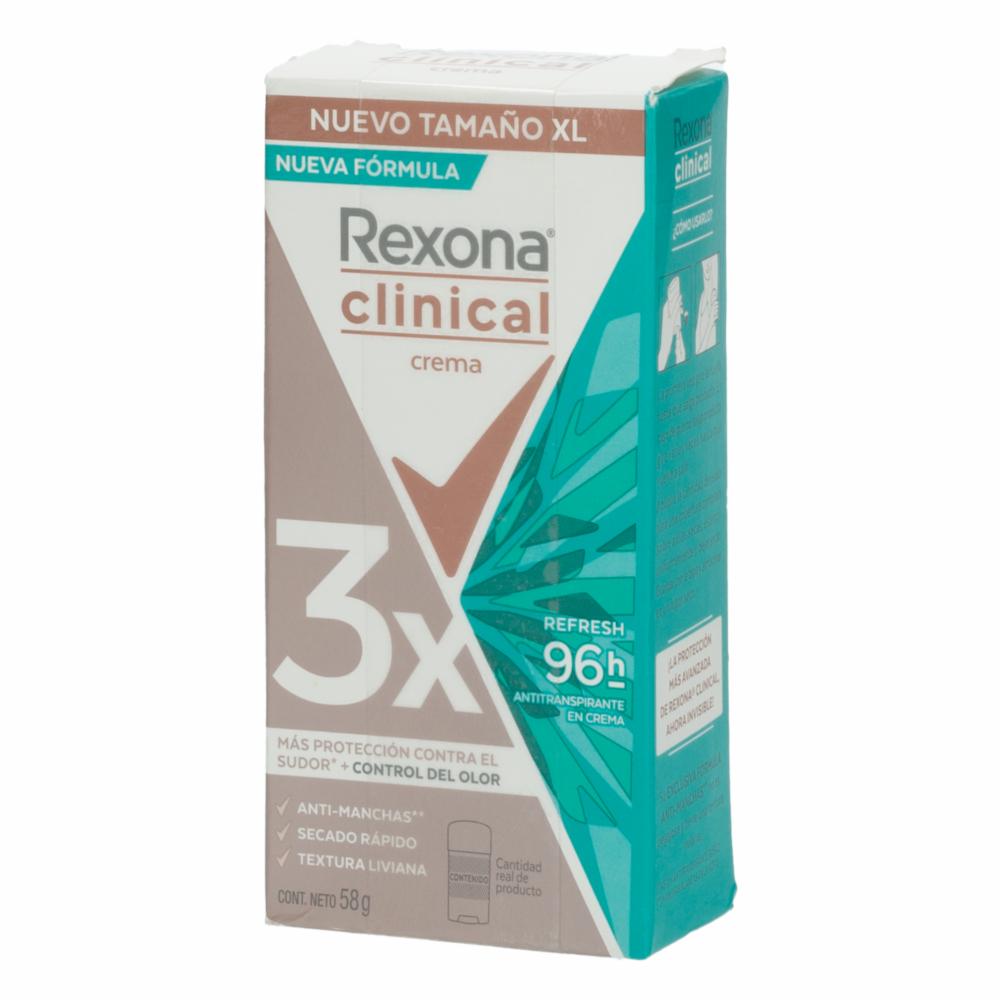 Desodorante En Crema Clinical Refresh 96H Para Dama REXONA 58 G - Imagen 3