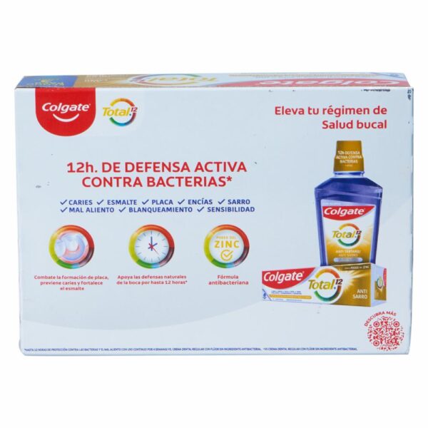 Crema Dental Total 12 Control Antisarro COLGATE 3 X 75 Ml - Imagen 2