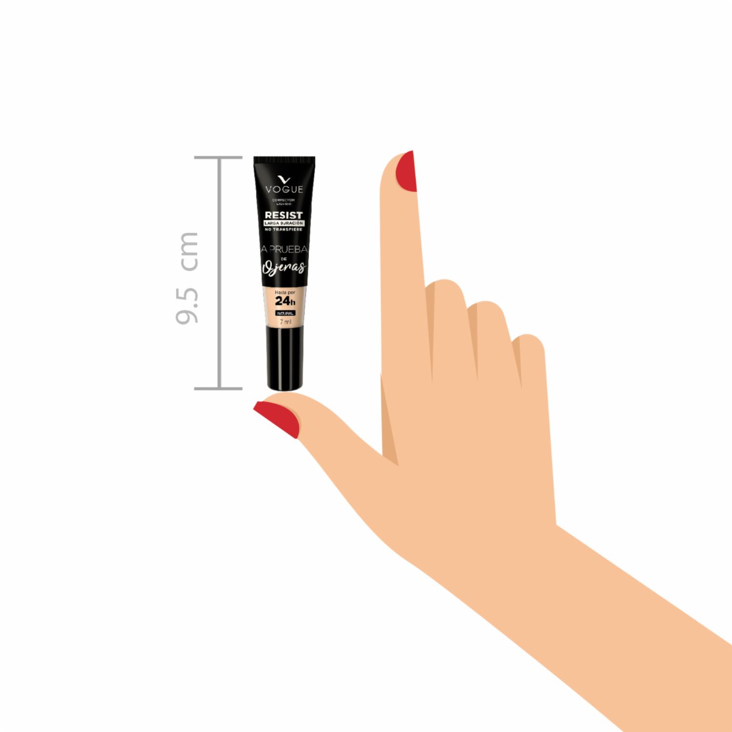 Corrector Líquido Resist Larga Duración Tono Canela VOGUE - Imagen 5