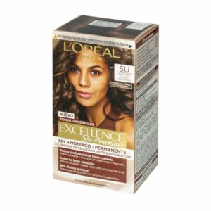 Tinte De Cabello Castaño Claro 5U Sin Amoniaco EXCELLENCE 1 Kit