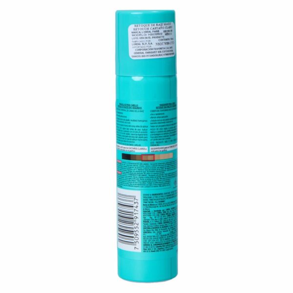 Retoque De Raíz Instantáneo Magic Retouch Castaño Claro L´ORÉAL Spray 75 Ml - Imagen 3