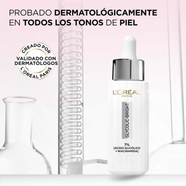 Sérum Facial Glycolic Bright- Antimanchas Ácido Glicólico y Niacinamida L´ORÉAL PARIS 30 Ml - Imagen 8