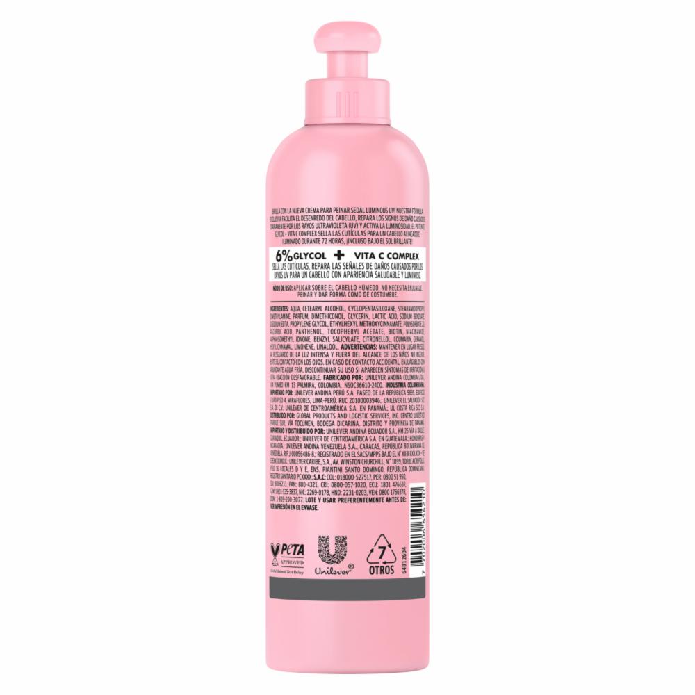 Crema de peinar Luminoso UV SEDAL 300 Ml - Imagen 2