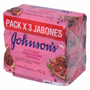 Jabón En Barra Granada Tripack JOHNSON'S 330 G
