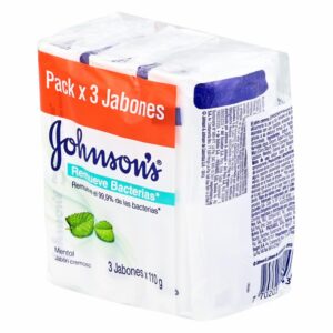 Jabón En Barra Remueve Bacterias Ultrafresh Tripack JOHNSON'S 330 G