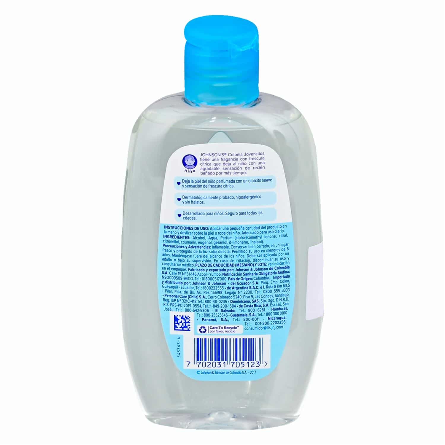 Colonia Infantil Jovencitos JOHNSON'S 200 Ml - Imagen 2