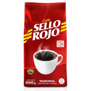 Café Tradicional Tostado Y Molido SELLO ROJO 1000 G