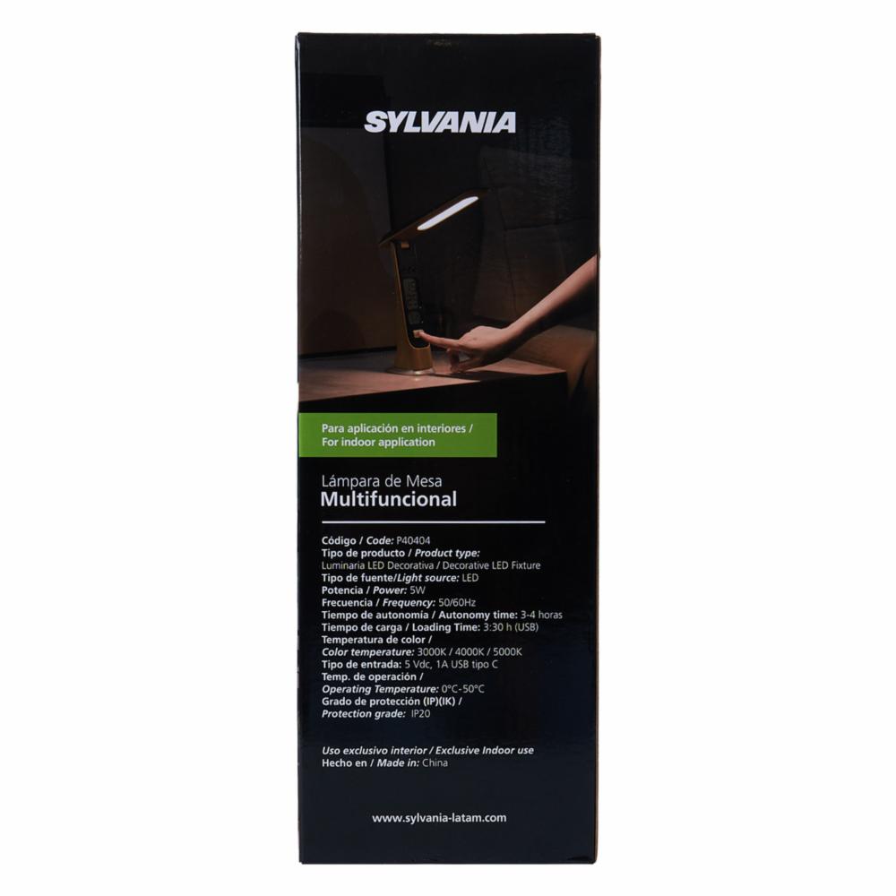 Lámpara Led De Mesa Multifuncional Recargable SYLVANIA 5 W - Imagen 4