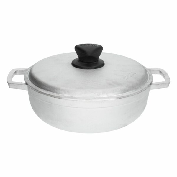 Olla Caldero Aluminio Fundido Con Tapa Natural Stone IMUSA 22 Cm