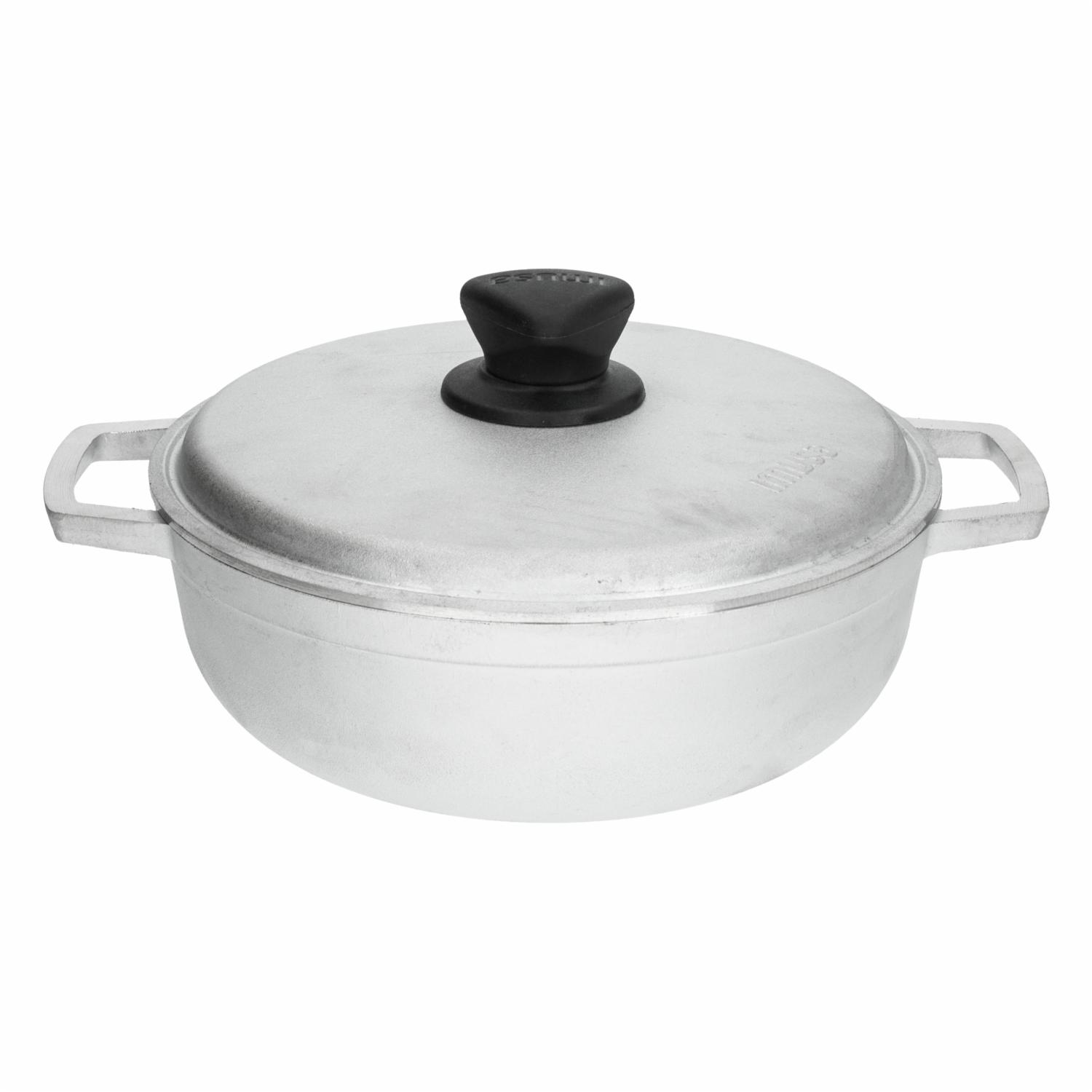 Olla Caldero Aluminio Fundido Con Tapa De Vidrio Natural Stone IMUSA 20 Cm - Imagen 3