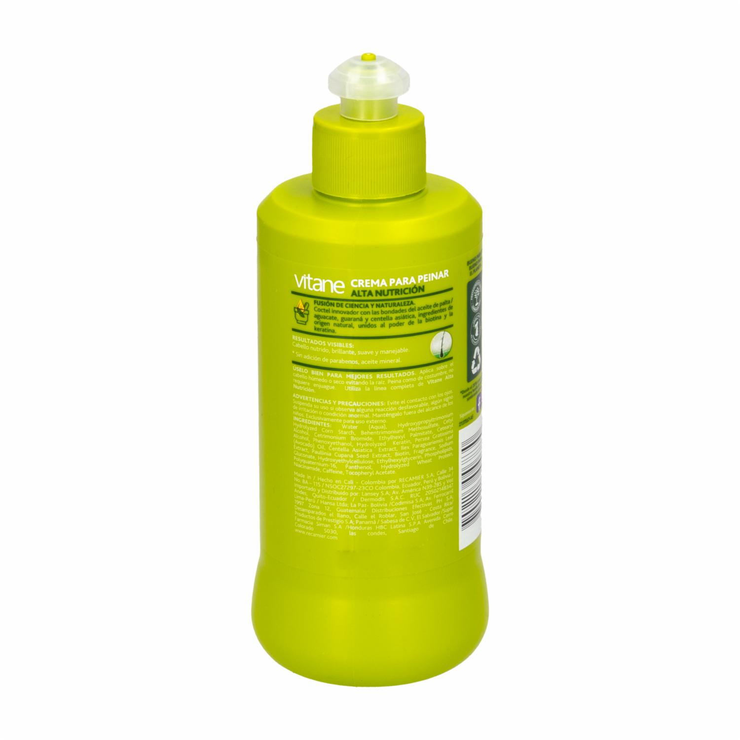 Crema De Peinar Alta Nutrición VITANE 300 G - Imagen 2