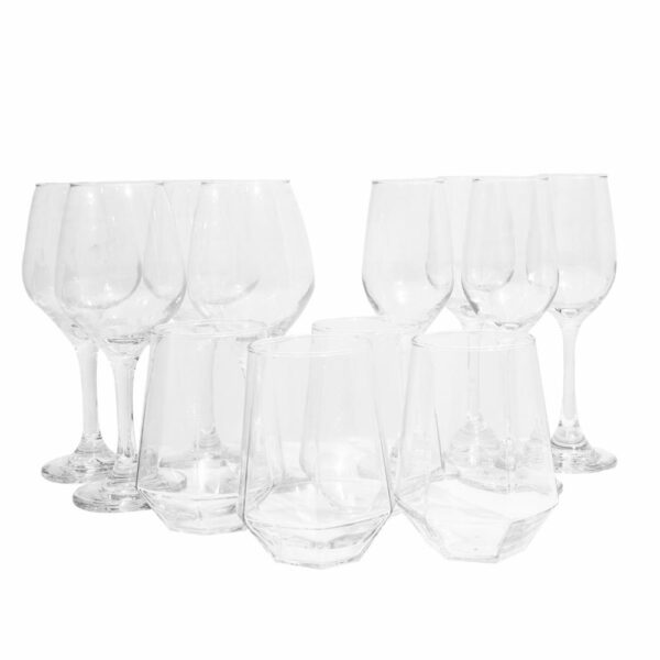 Set Copas Y Vasos Brunello CRISTAR 12 Piezas - Imagen 2