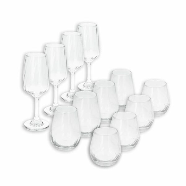 Set Vasos Lombardía CRISTAR 12 Piezas
