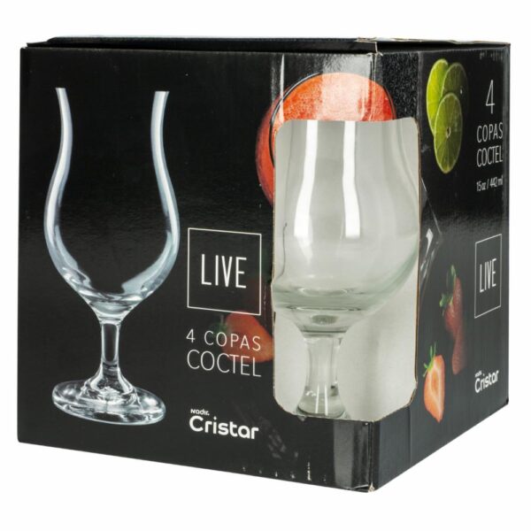 Set De Copas Cervecera Praga 4  Piezas CRISTAR 5471EL4LIV - Imagen 3
