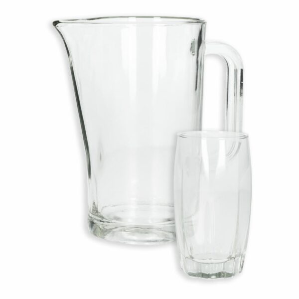 Set Jarra Y Vaso Venecia 5  Piezas CRISTAR 9870