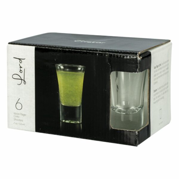 Set De Copas Shot Lord 6  Piezas CRISTAR 0355EL6BAR - Imagen 3