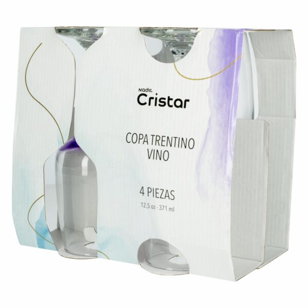 Set De Copas Vino Trentino 4  Piezas CRISTAR 5480CPCA4 - Imagen 3