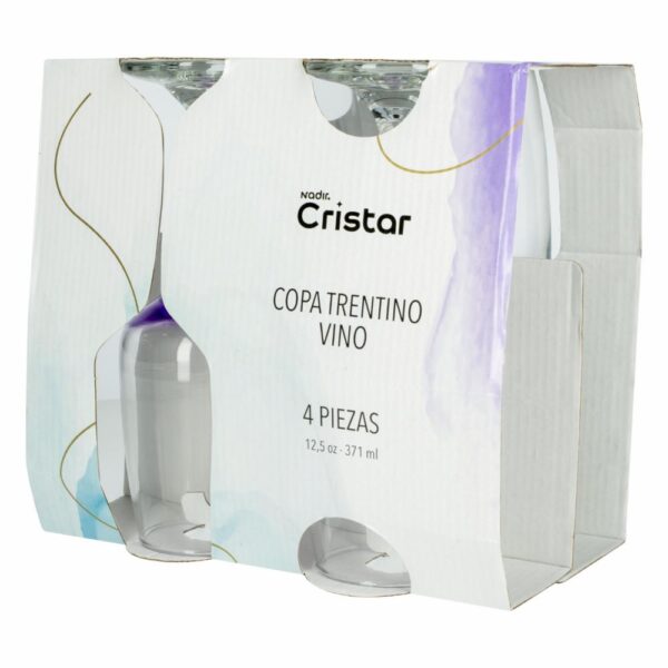 Set De Copas Vino Trentino 4  Piezas CRISTAR 5480CPCA4 - Imagen 3