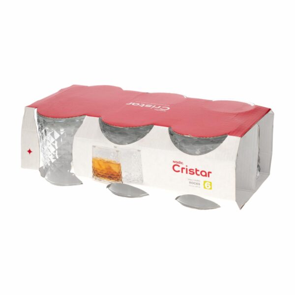 Set De Vasos Cairo Rocks 6X384Ml CRISTAR 0921CL6 - Imagen 3