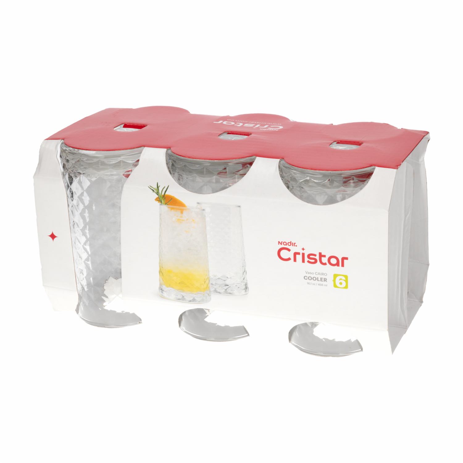 Set De Vasos Cairo Bebidas 6x473 Ml CRISTAR 0922CL6 - Imagen 3