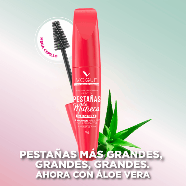 Máscara de Pestañas De Muñeca A Prueba De Agua Negro VOGUE 9 G - Imagen 14