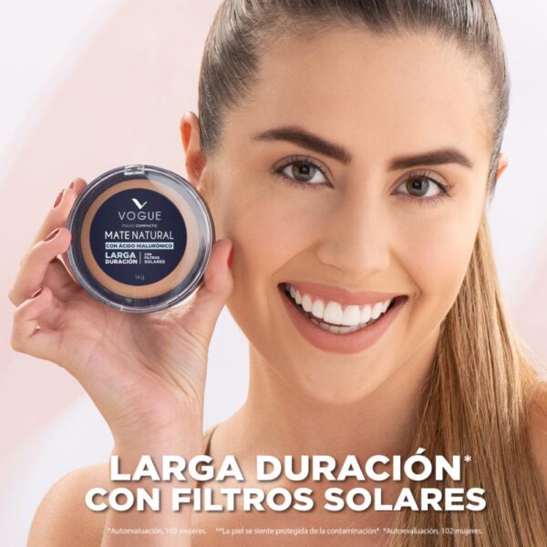 Polvo Compacto Natural Tono Arena VOGUE - Imagen 5