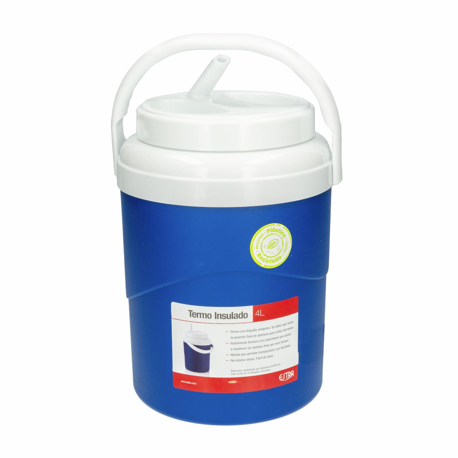 Termo Insulado De Plástico Reciclado Azul ESTRA L Megamaxi