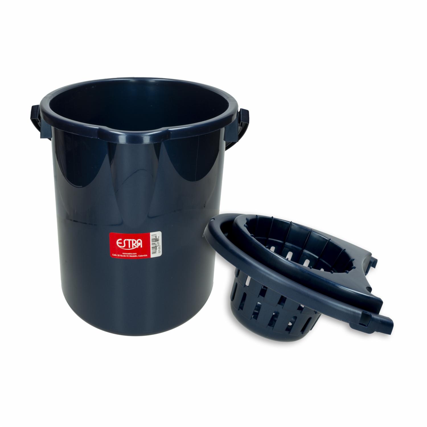 Balde Con Escurridor Azul ESTRA 12 L - Imagen 2