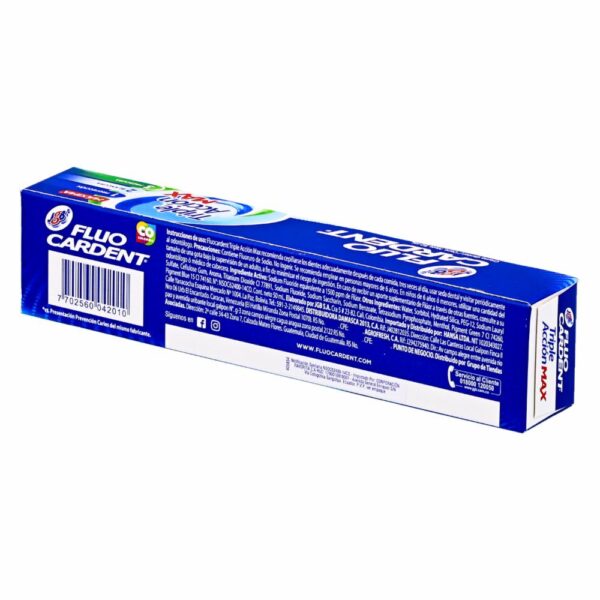 Crema Dental Triple Acción Max FLUO CARDENT 50 Ml - Imagen 2