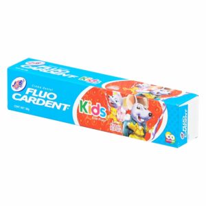 Crema Dental Kids Con Flúor Sabor Fresa Ricura FLUO CARDENT 50 G