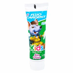 Crema Dental Kids Ratón Pérez Sin Flúor Sabor Chicle Mágico FLUO CARDENT 96 G