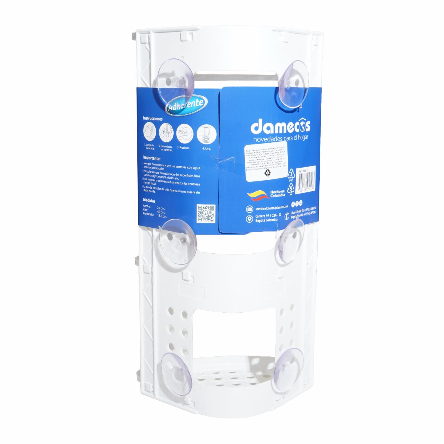 Repisa Esquinera Baño Adherente DAMECOS Unidad - Imagen 2