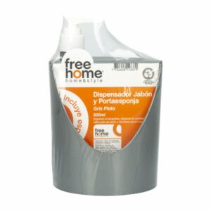 Dispensador De Jabón Con Porta Esponja FREE HOME 500 Ml