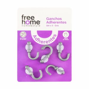 Ganchos Adherentes Fácil Instalación Set FREE HOME X 5 Uds