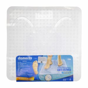Tapete Masajeador Clear DAMECOS 43 X 43 Cm