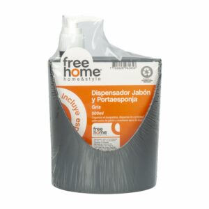 Dispensador De Jabón Con Porta Esponja FREE HOME 500 Ml
